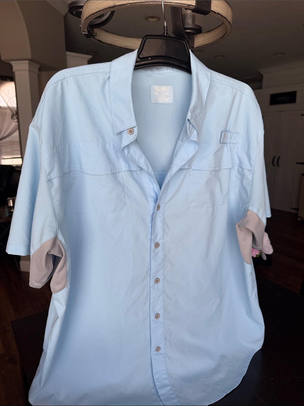 Reel Legends Light Blue Short-Sleeve Button-Down Shirt